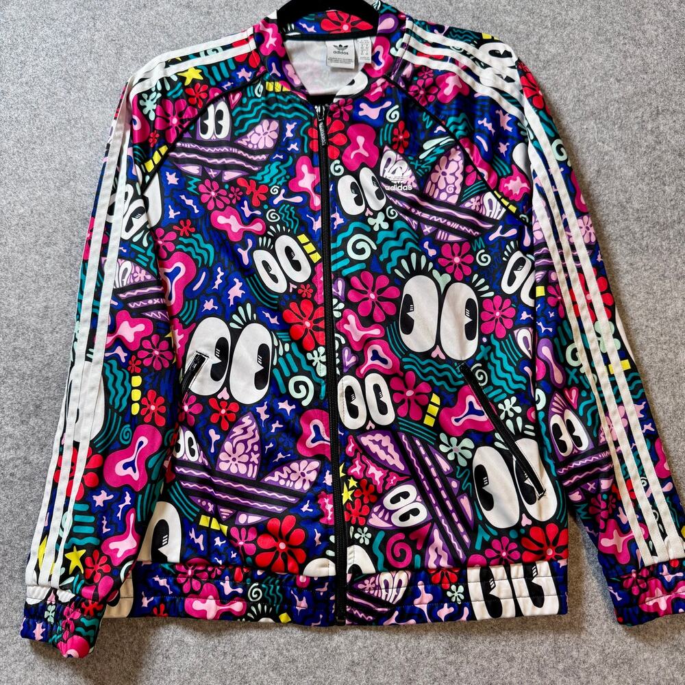 Adidas Originals Hattie Stewart SST Track Jacket Womens M DV2659 Eyes - Picture 2 of 13